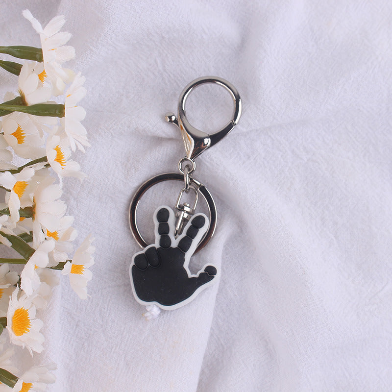 Wholesale Gesture keychain pendant men's gift car key bag pendant